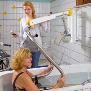 Grúa de pared - Elevación y traslado de pacientes