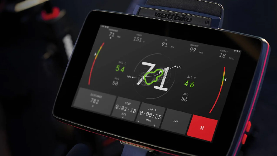wattbike pantalla Precisión, potencia y técnica en ciclismo indoor